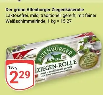 Globus Altenburger der grüne altenburger ziegenkäserolle Angebot