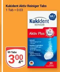 Globus Kukident aktiv reiniger tabs Angebot