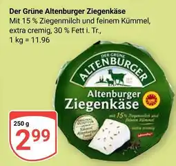 Globus Der grüne altenburger ziegenkäse Angebot
