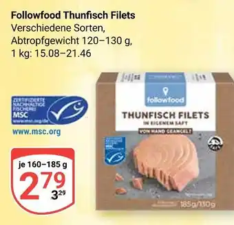 Globus Followfood thunfisch filets Angebot