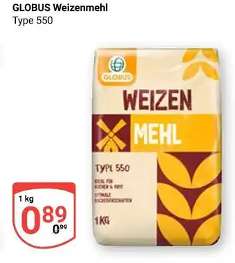 Globus Globus weizenmehl type 550 Angebot