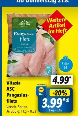 Lidl Vitasia asc pangasiusfilets Angebot