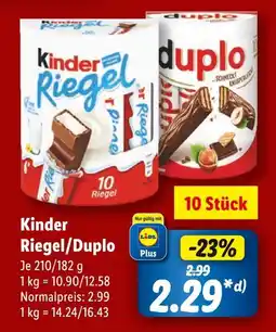 Lidl Kinder kinder riegel Angebot