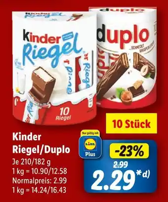 Lidl Kinder kinder riegel Angebot