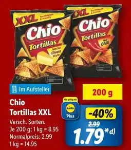 Lidl Chio tortillas xxl nacho cheese style Angebot