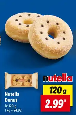 Lidl Nutella nutella donut Angebot