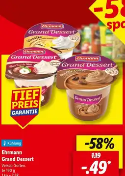 Lidl Ehrmann grand dessert vanille Angebot