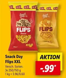 Lidl Snack day flips peanuts xxl Angebot