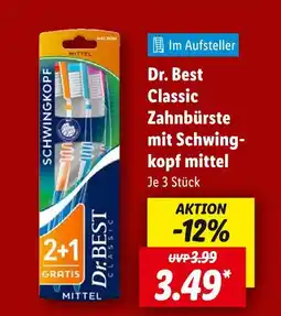 Lidl Dr. best classic zahnbürste mit schwingkopf mittel Angebot