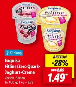Lidl Exquisa fitline quark-joghurt-creme Angebot