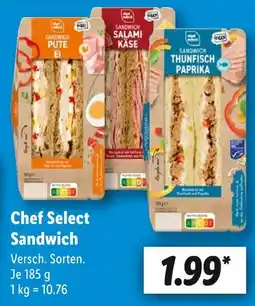 Lidl Chef select sandwich pute ei Angebot