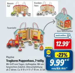 Lidl Playtive tragbares puppenhaus, bauernhof Angebot