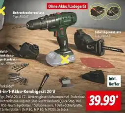 Lidl Parkside 3-in-1-akku-kombigerät 20 v Angebot