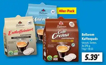 Lidl Bellarom entkoffeiniert kaffeepads Angebot