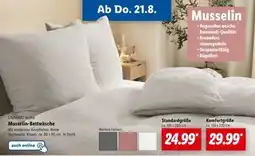 Lidl Livarno home musselin-bettwäsche Angebot