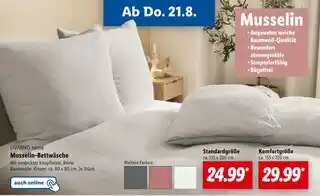 Lidl Livarno home musselin-bettwäsche Angebot