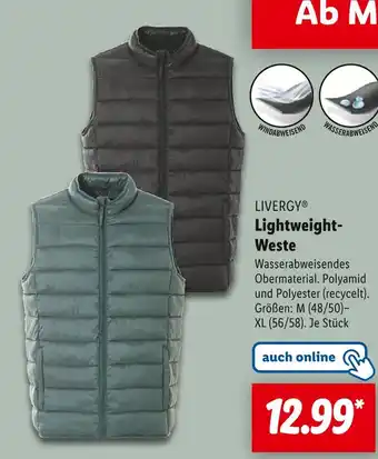 Lidl Livergy lightweight-weste Angebot