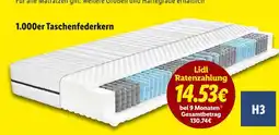 Lidl 1.000er taschenfederkern matratze Angebot