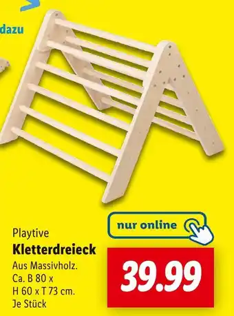 Lidl Playtive kletterdreieck Angebot