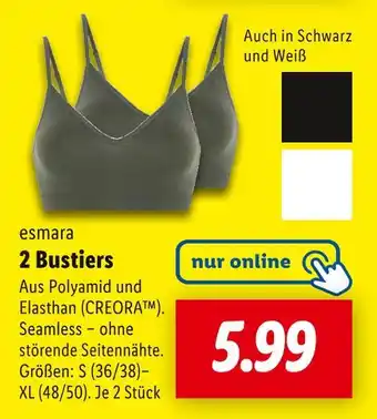 Lidl Esmara 2 bustiers Angebot