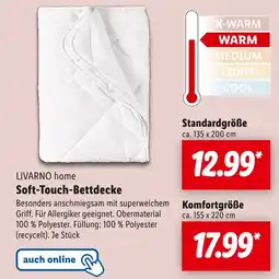 Lidl Livarno home soft-touch-bettdecke standardgröße Angebot