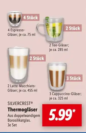 Lidl Silvercrest espresso-gläser Angebot