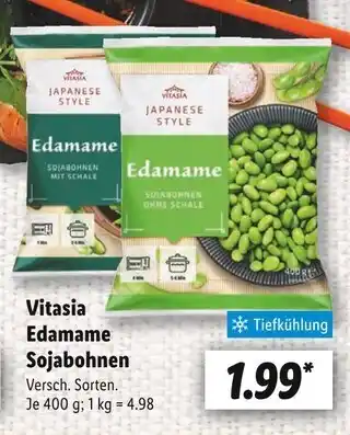 Lidl Vitasia edamame sojabohnen mit schale Angebot