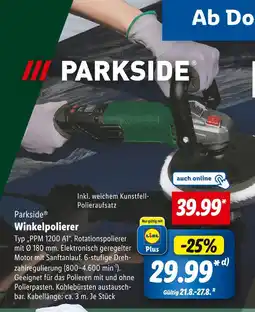Lidl Parkside winkelpolierer Angebot