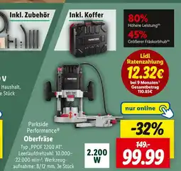 Lidl Parkside performance oberfräse Angebot