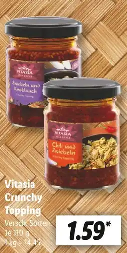 Lidl Vitasia crunchy topping zwiebeln und knoblauch Angebot