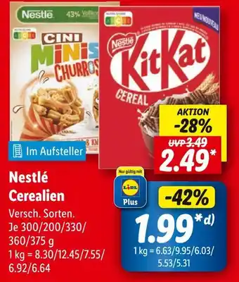 Lidl Nestlé cini minis churros Angebot