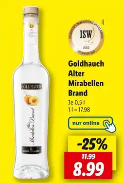 Lidl Goldhauch goldhauch alter mirabellen brand Angebot