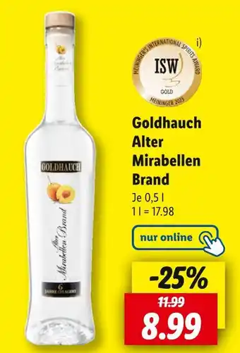 Lidl Goldhauch goldhauch alter mirabellen brand Angebot