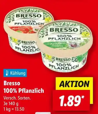 Lidl Bresso 100% pflanzlich kräuter der provence Angebot
