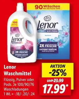 Lidl Lenor waschmittel flüssig Angebot