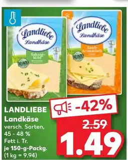 Kaufland Landliebe landkäse sahne-mild Angebot