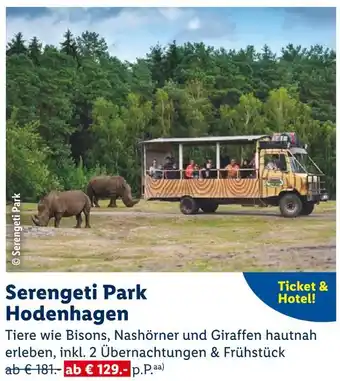 Lidl Serengeti park hodenhagen Angebot