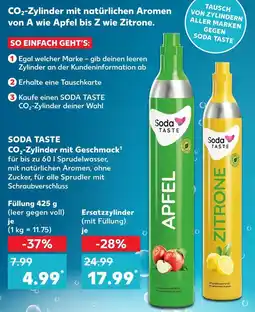 Kaufland Soda taste co₂-zylinder apfel Angebot