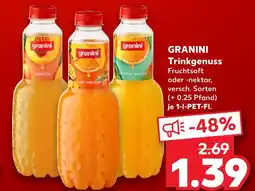 Kaufland Granini trinkgenuss fruchtsaft oder -nektar Angebot