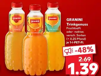 Kaufland Granini trinkgenuss fruchtsaft oder -nektar Angebot