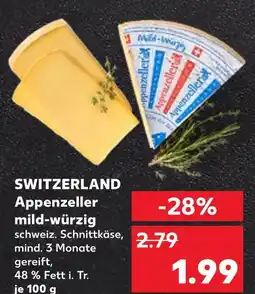 Kaufland Appenzeller mild-würzig Angebot
