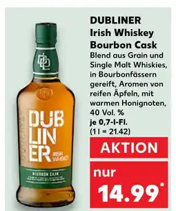 Kaufland Dubliner irish whiskey bourbon cask Angebot