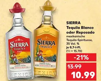 Kaufland Sierra tequila blanco Angebot