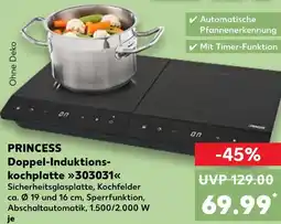 Kaufland Princess doppel-induktionskochplatte 303031 Angebot