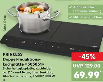 Kaufland Princess doppel-induktionskochplatte 303031 Angebot