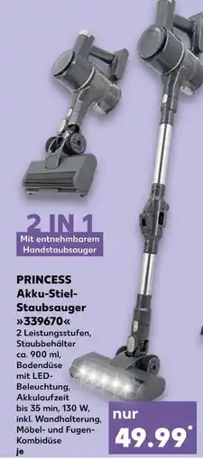 Kaufland Princess akku-stiel-staubsauger Angebot