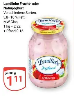 Globus Landliebe fruchtjoghurt Angebot