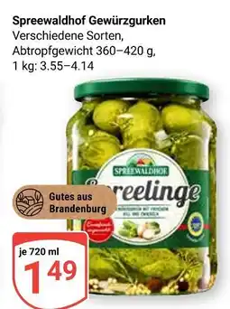 Globus Spreewaldhof gewürzgurken Angebot