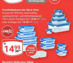 Globus Emsa frischhaltedosen-set clip & close 5-teilig Angebot