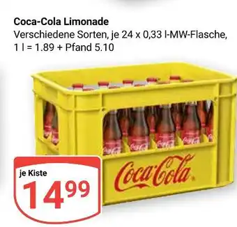 Globus Coca-cola limonade Angebot